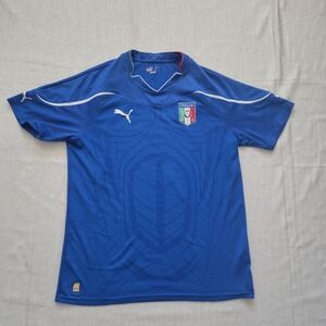Puma Italy Euro 2016 Home Jersey - Pinstripe Edition - Adult Large